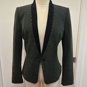 White House black market polka dot blazer sz 4
